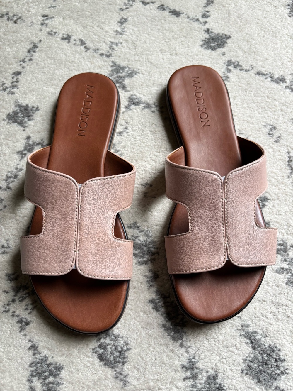 Madison Blush Pink Slide Sandals for Women